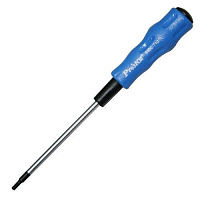 Звездообразная отвертка  Torx  (Т10, 80мм) с нескользящей эргономичной  рукояткой  ProsKit 89400-T10