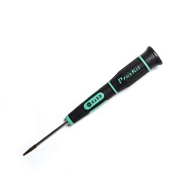 Прецизионная звездообразная отвертка для винтов Torx (T6H, 50 мм) с нескользящей рукояткой и вращающ